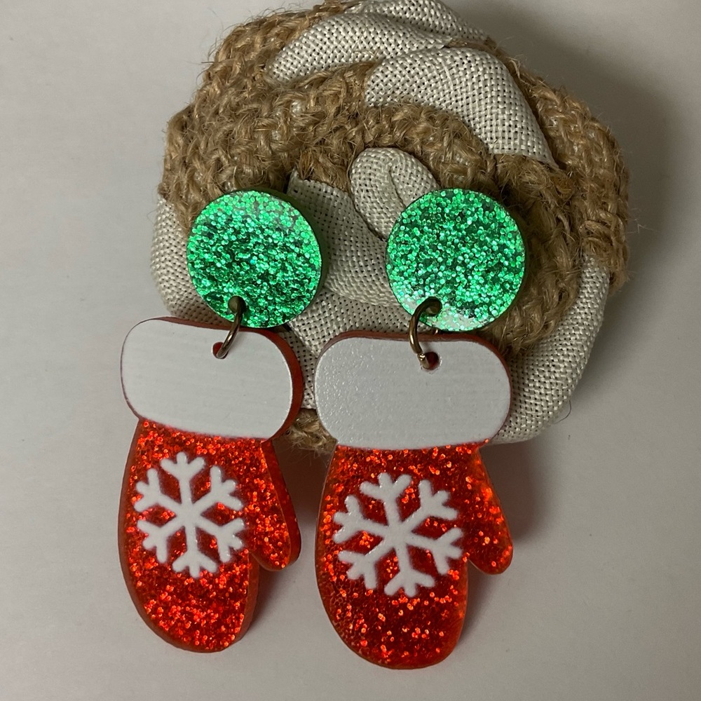 ❤️Holiday Mitten Earrings💚
